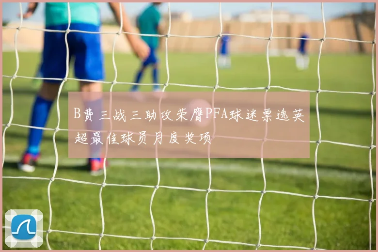 B费三战三助攻荣膺PFA球迷票选英超最佳球员月度奖项